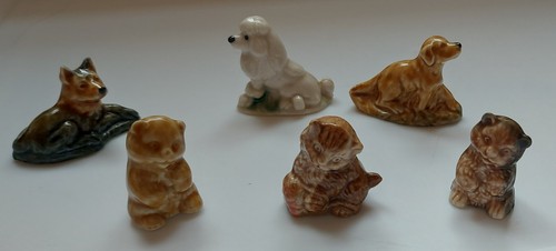 Six vintage wade whimsies - wade,