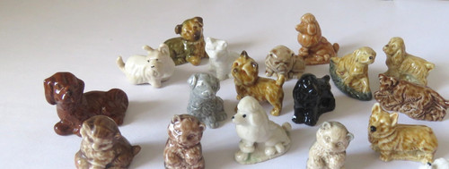 Vintage wade whimsies - dogs, &