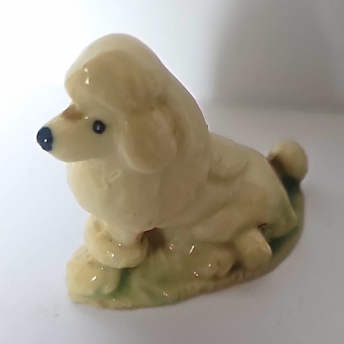 Glossy glazed ceramic poodle - glossy,